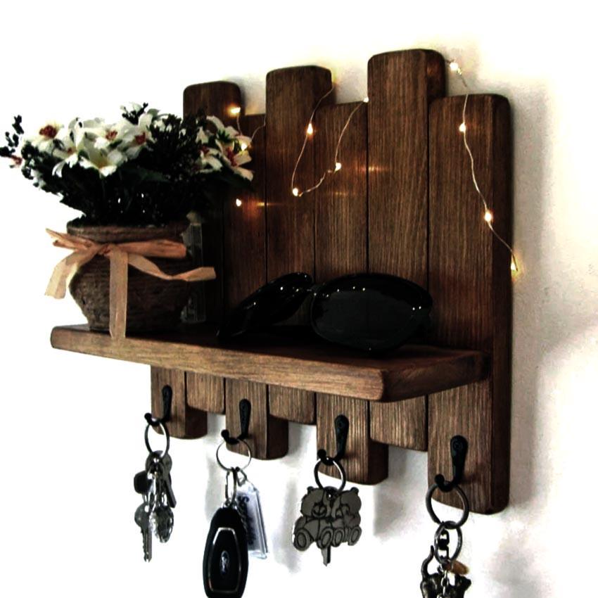 Ключница деревянная Серберг Капучино (КЛЧ-012209)