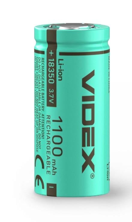 Акумулятор Videx Li-Ion 18350 без захисту 1100 mAh