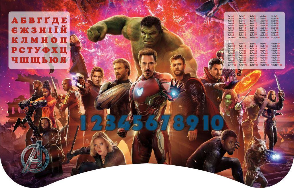 Комплект парта и стул-трансформеры Герои Марвел от 3 лет Голубой (029) - фото 2 Комплект парта и стул-трансформеры Герои Марвел от 3 лет Голубой (029) - фото 2