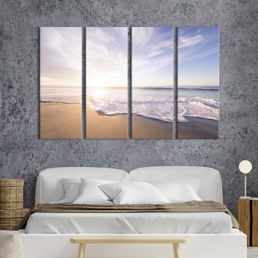 Модульная картина из 4 частей Летнее море 209x133 см (458-41)