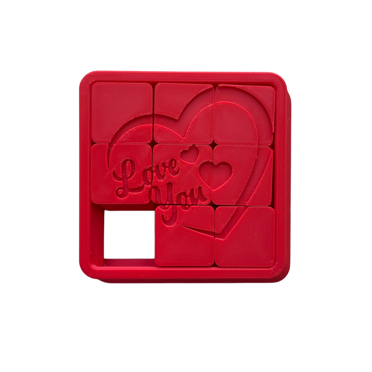 Головоломка пʼятнашки Серце для дівчини на річницю