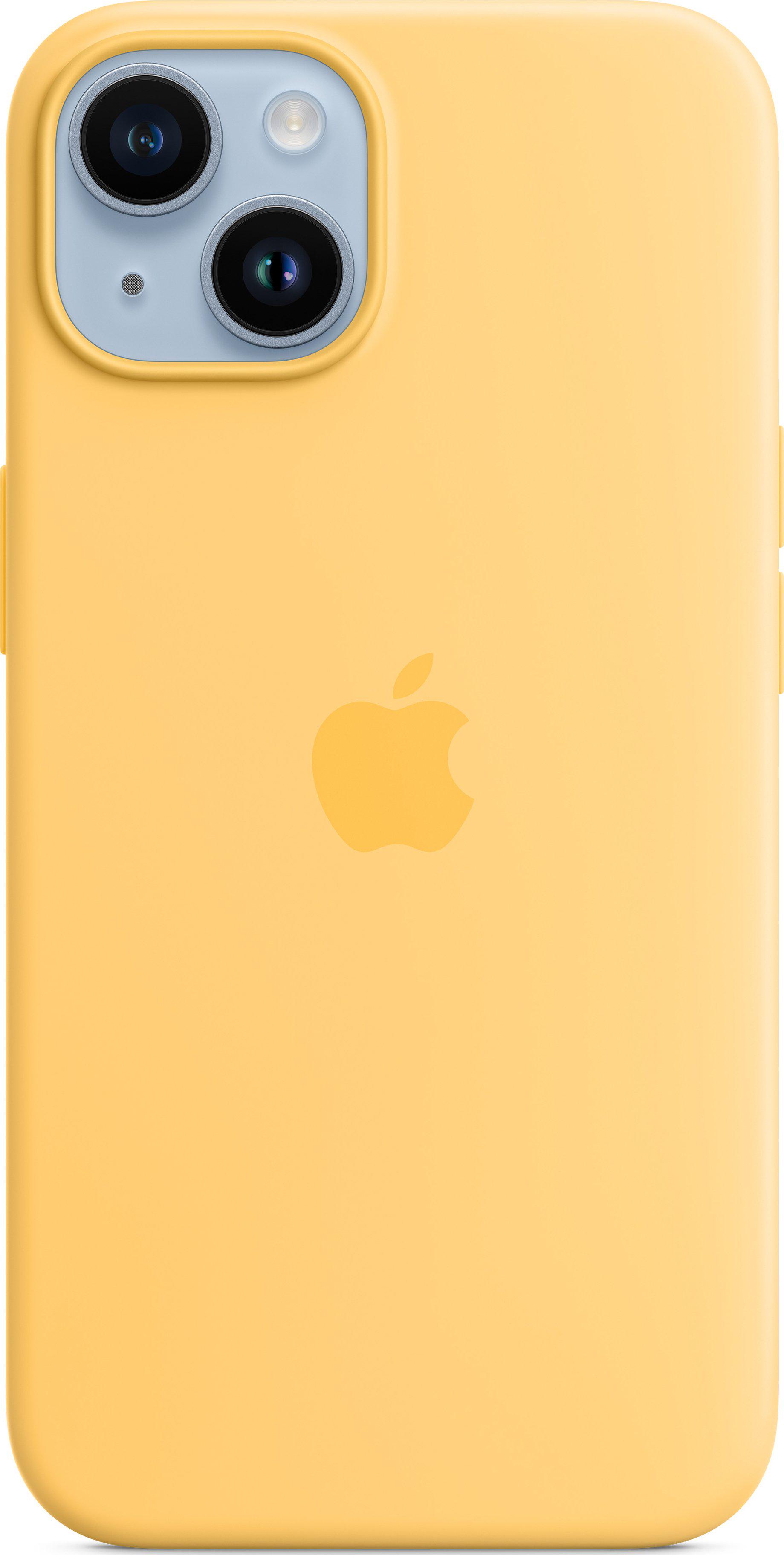 Чехол противоударный силиконовый Silicone Case MPT23ZE/A MagSafe () для Apple Iphone 14 (6.1") Sunglow - фото 8