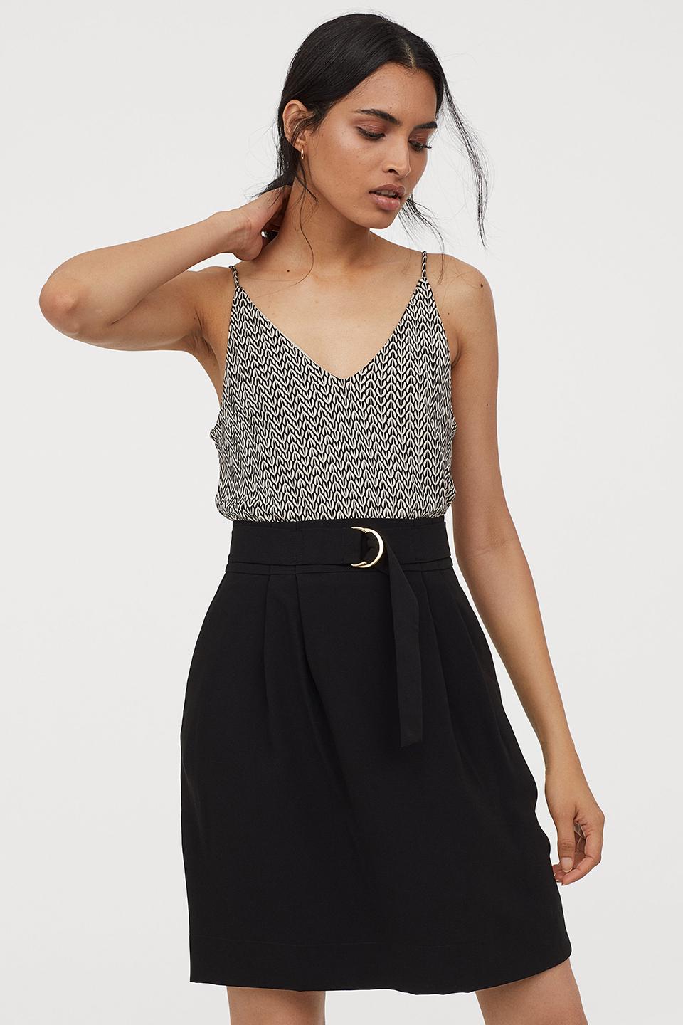 Юбка H&M р. 34 Черный (774148001b39)