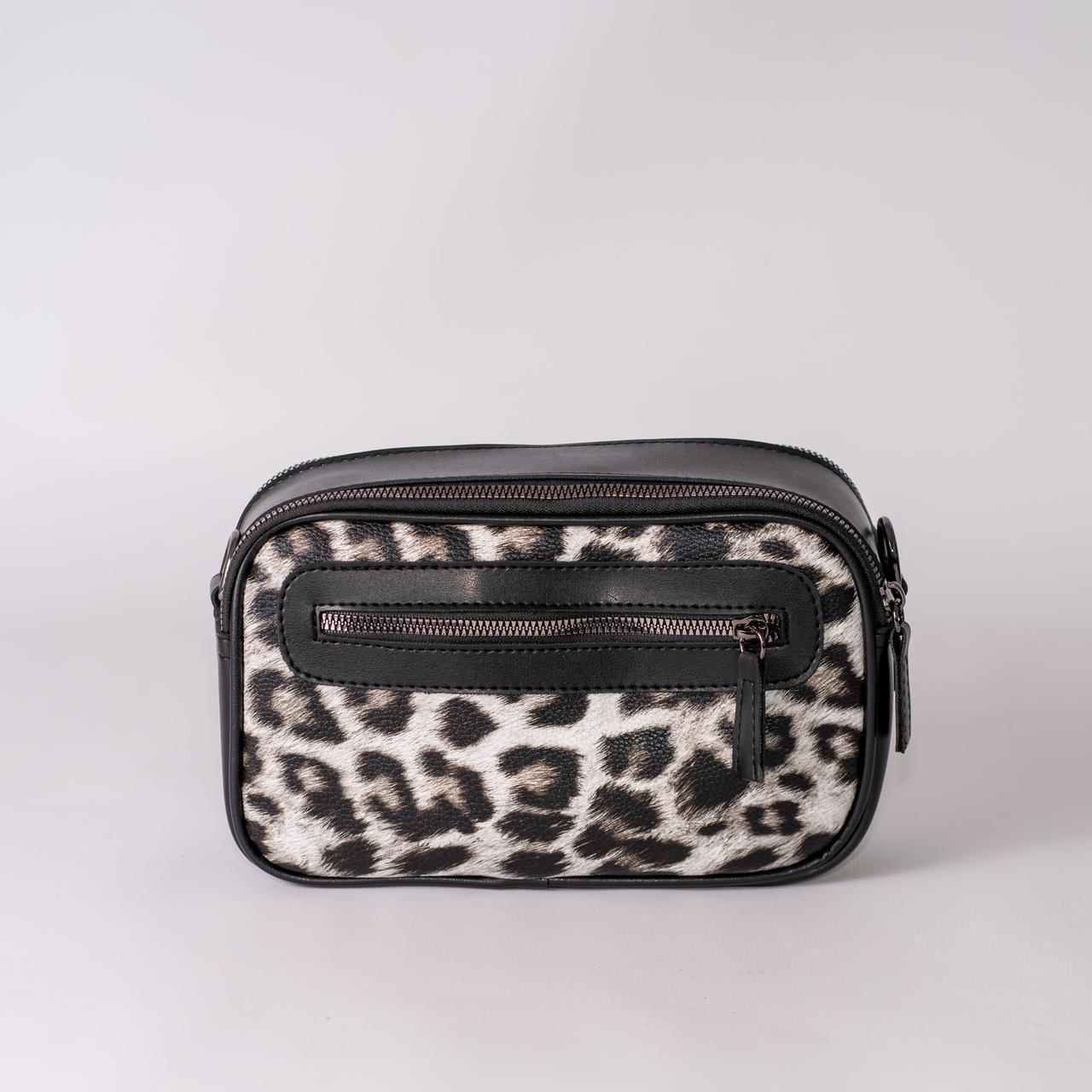 Сумка женская кросс-боди леопардовый XENIA № 43-24 из эко-кожи Черный - фото 4 Сумка женская кросс-боди леопардовый XENIA № 43-24 из эко-кожи Черный - фото 4