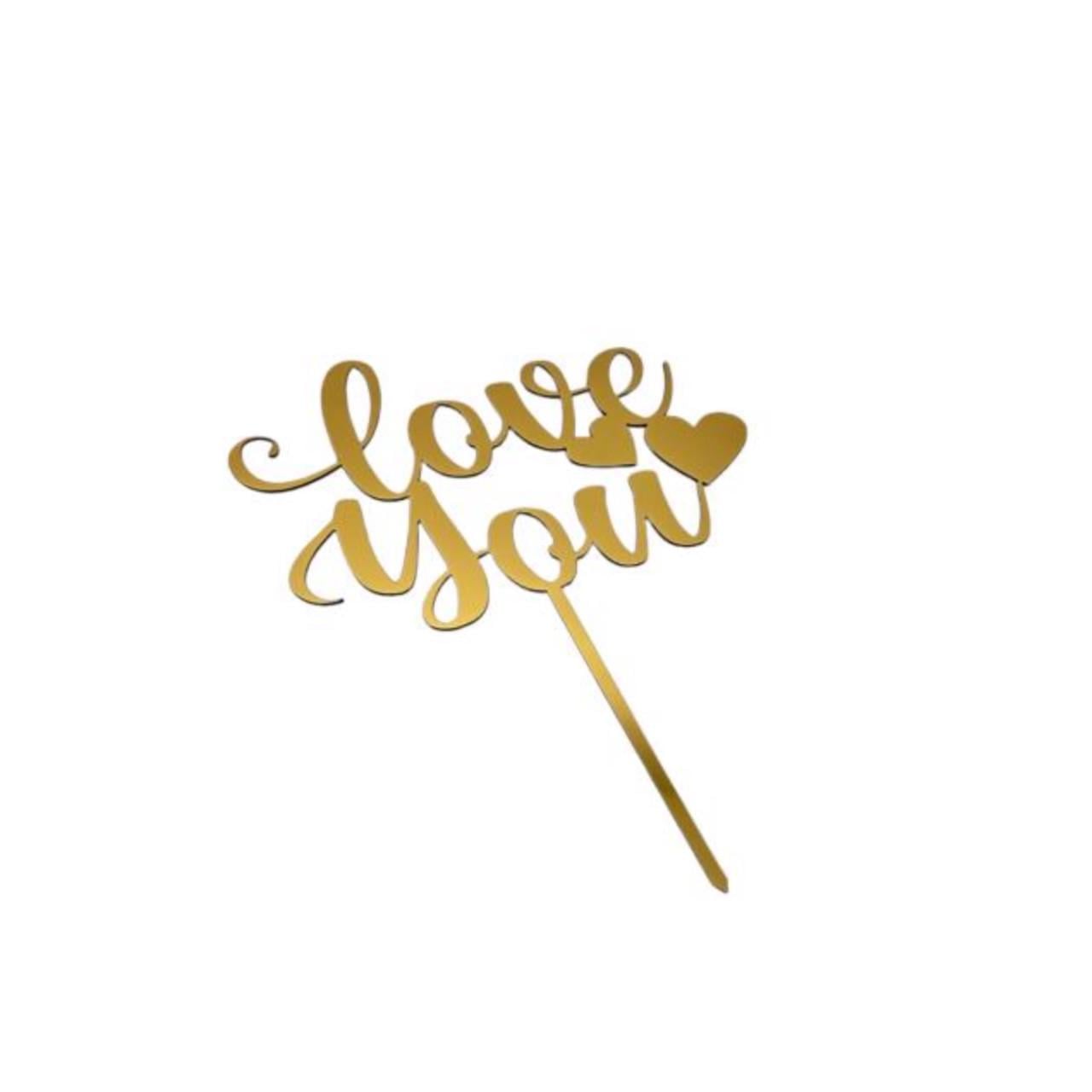 Топер из полистирола Love You на тортик на палки (2313591709) Топер из полистирола Love You на тортик на палки (2313591709)