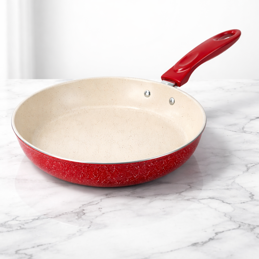 Сковорода универсальная с антипригарным мраморным покрытием 28 см Красный (33748078) Сковорода универсальная с антипригарным мраморным покрытием 28 см Красный (33748078)