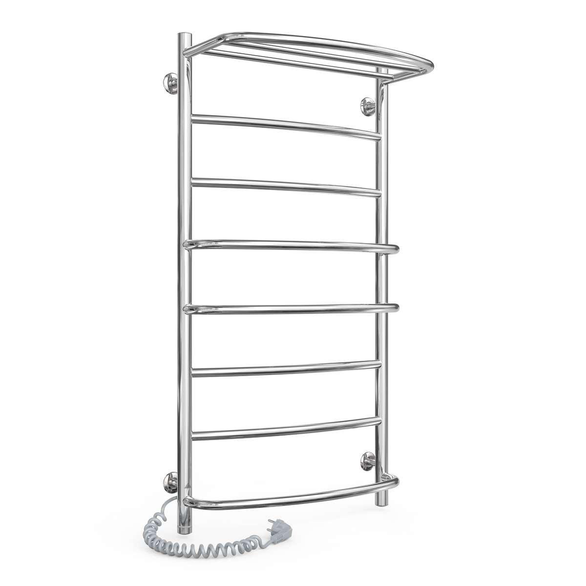 Полотенцесушитель Laris Еврофлеш П8 с полкой Е S3 подключение налево 500х1000 мм (73207780)