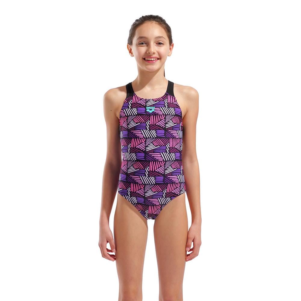 Купальник закрытый для девочек Arena CANDIES SWIMSUIT SWIM PRO BACK 164 см Фиолетовый (010285-990 164)