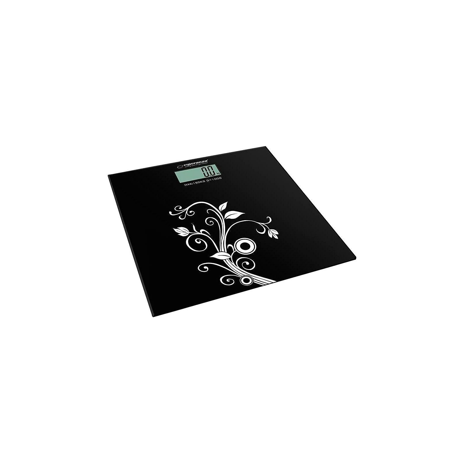 Весы напольные Esperanza Scales Yoga с узором Черный (EBS003)
