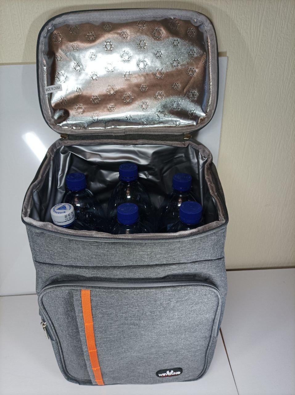 Термо рюкзак сумка-холодильник 18 Л, серый - фото 3 Термо рюкзак сумка-холодильник 18 Л, серый - фото 3