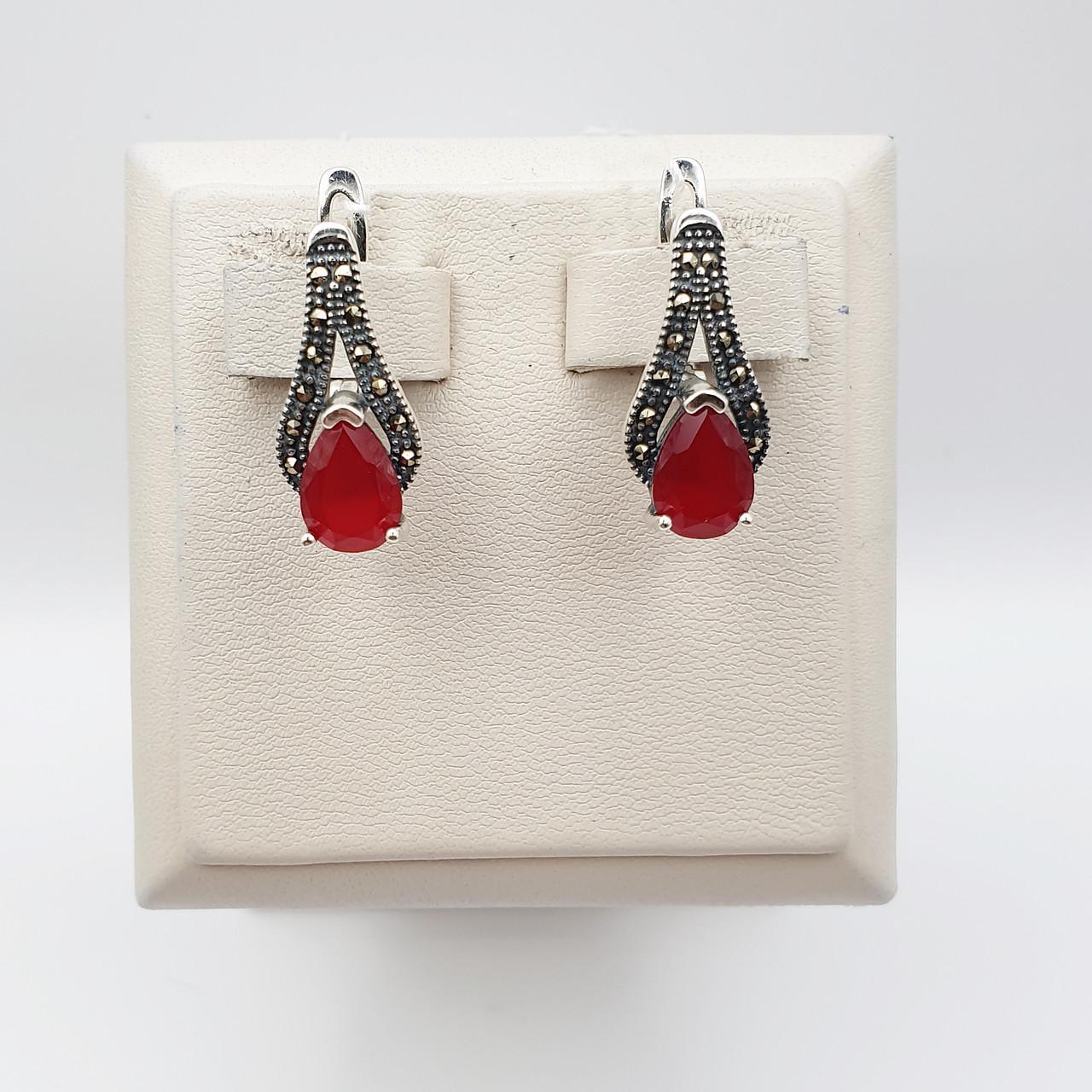 Серебряные серьги с рубином 5,67 г (2683703137) Серебряные серьги с рубином 5,67 г (2683703137)