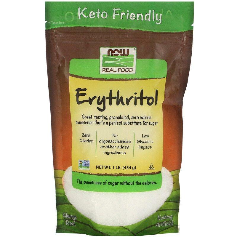 Цукрозамінник ерітрітол NOW Foods Erythritol 454 г (1011203911)
