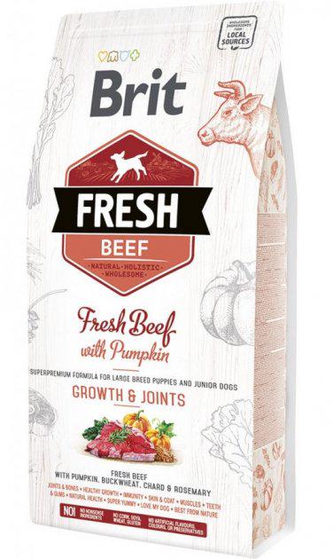 Корм для собак сухой Brit Fresh Beef/Pumpkin Puppy Large 2,5 кг