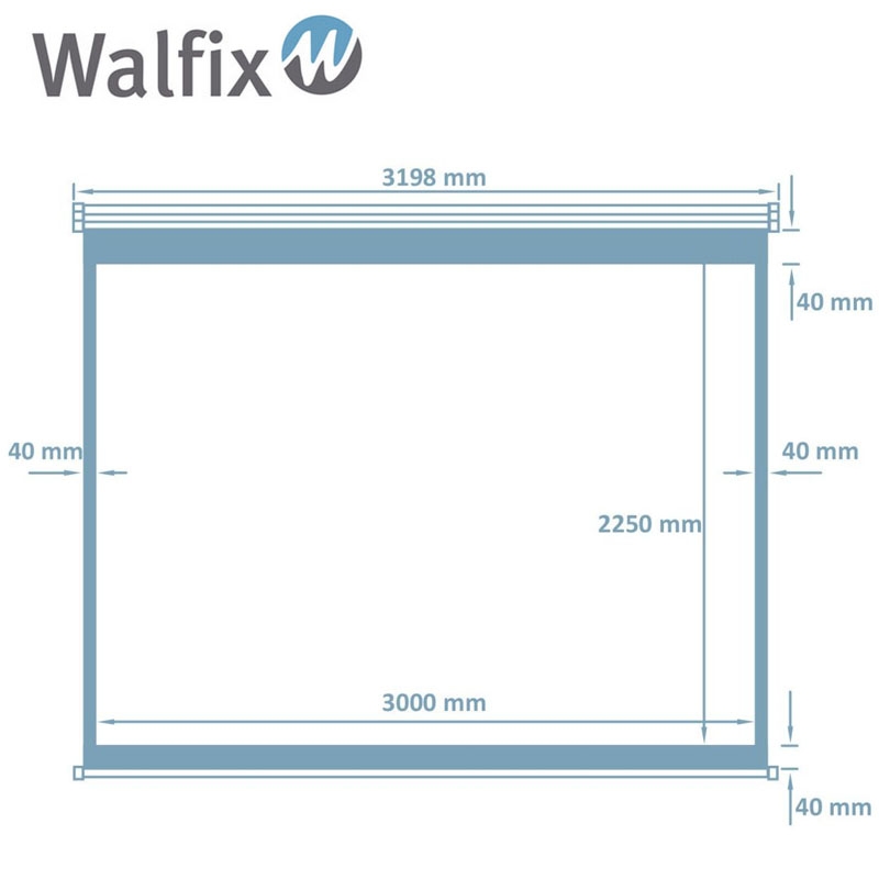 Екран проекційний Walfix SNM-5 настінний стельовий 150" 300x225 см 4:3 (tf539) - фото 8 Екран проекційний Walfix SNM-5 настінний стельовий 150" 300x225 см 4:3 (tf539) - фото 8