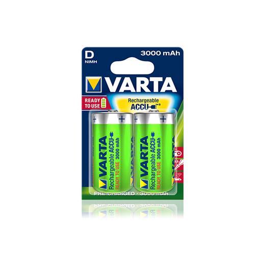 Аккумулятор Varta Ni-Mh 3000 mAh D 2 шт. (56720)