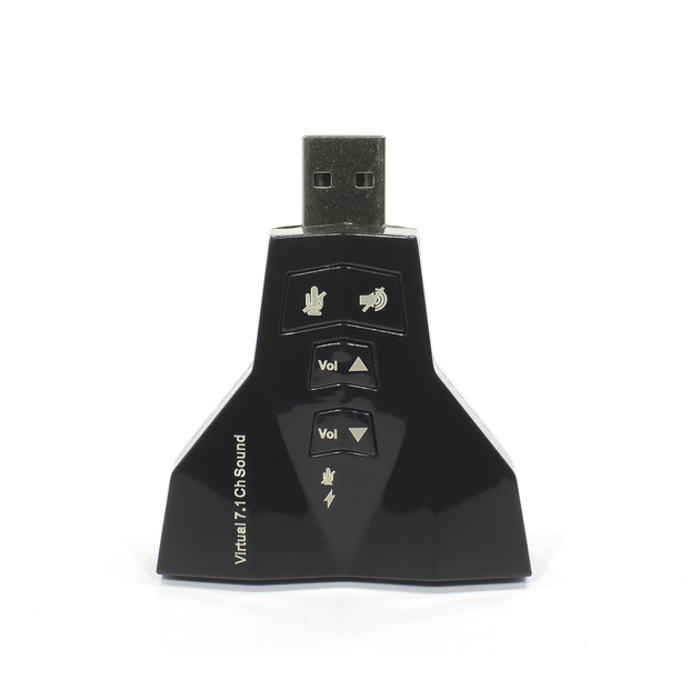 Карта звуковая 7.1 USB QTS-009 Black (16163) - фото 3