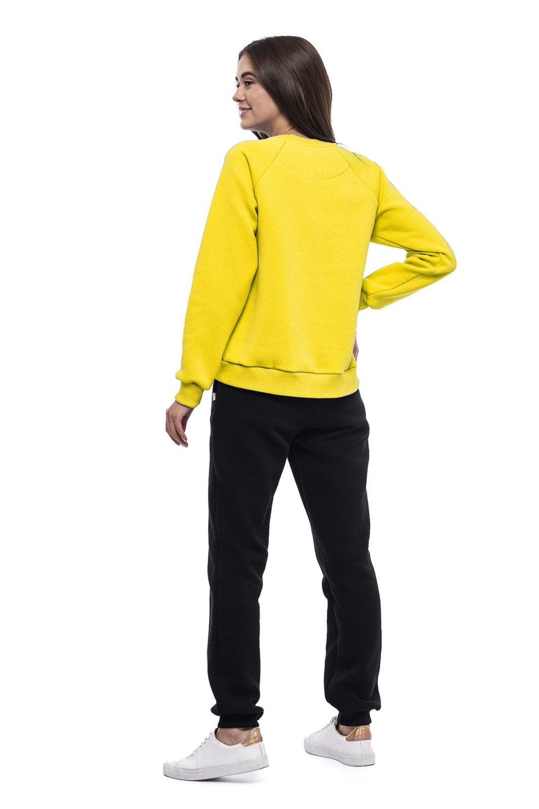 Світшот жіночий Пташка бавовна р. 52 Жовтий - фото 2