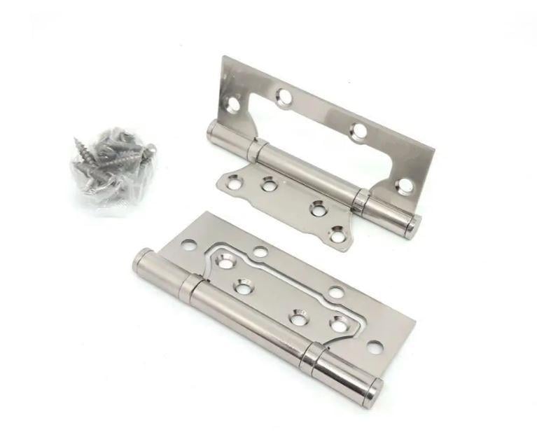 Петли-бабочки накладные для межкомнатных дверей FZB 100x63x2 2 шт. Сатин