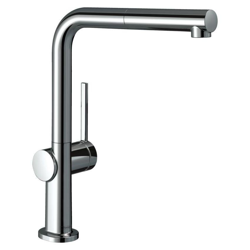 Cмеситель для кухни Hansgrohe TALIS E 72809000 с видвижной лейкой Хром (75559) - фото 1