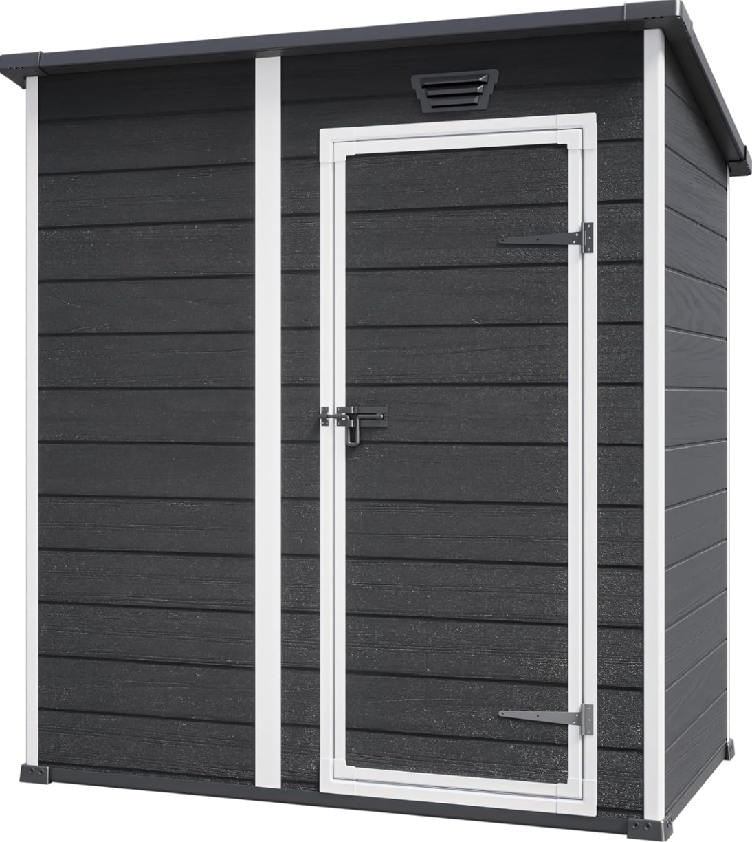 Домик садовый пластиковый Keter Essential 6x4 184х112 см Графит/Белый (263895)