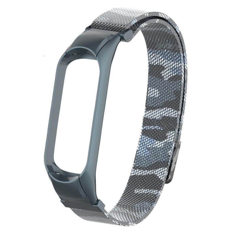 Браслет Миланская петля для Mi Band 7 Серый камуфляж (29770032)