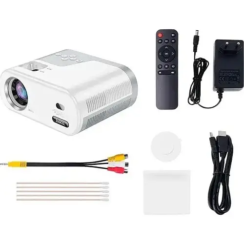 Проектор Hoco DT2 Smart Projector 720P Android version EU Grey/White - фото 5