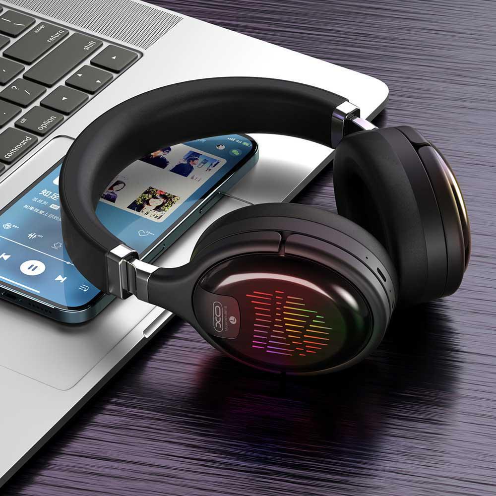 Гарнитура стерео Xo BE18 Bluetooth Black (22064) - фото 2