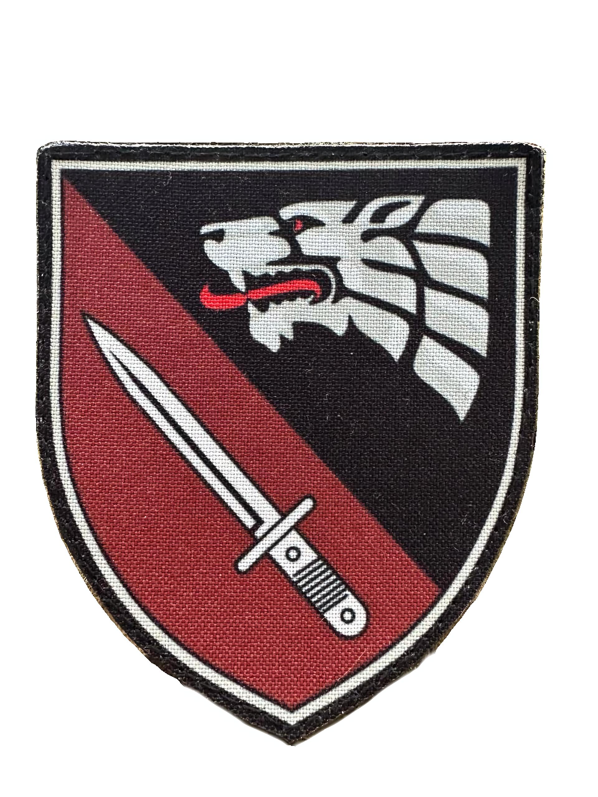 Шеврон ССО 6-й рейнджерский полк третьего отряда Красно-черный (SSO6RED)