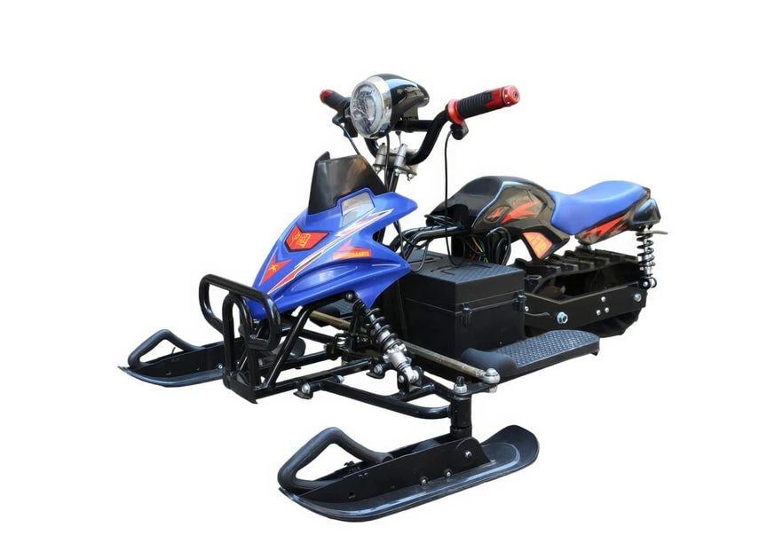 Электроснегоход Crosser S-1 800W 48V 20Ah на амортизаторах Синий Электроснегоход Crosser S-1 800W 48V 20Ah на амортизаторах Синий