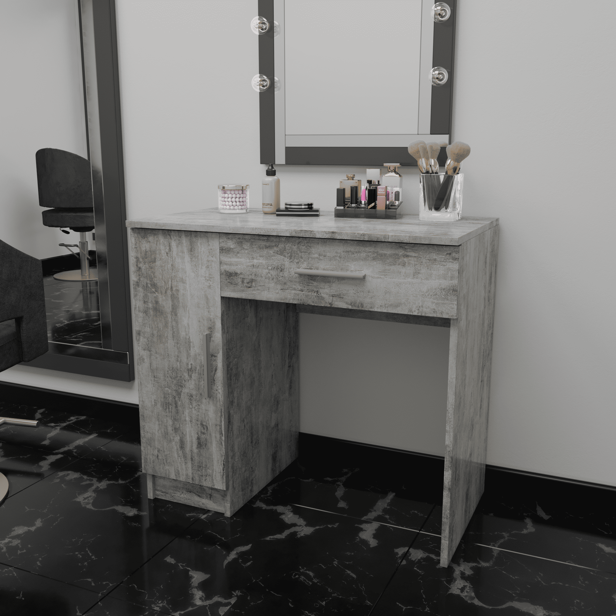 Туалетный столик в спальню 802х740х440 мм Бетон (GT-61)