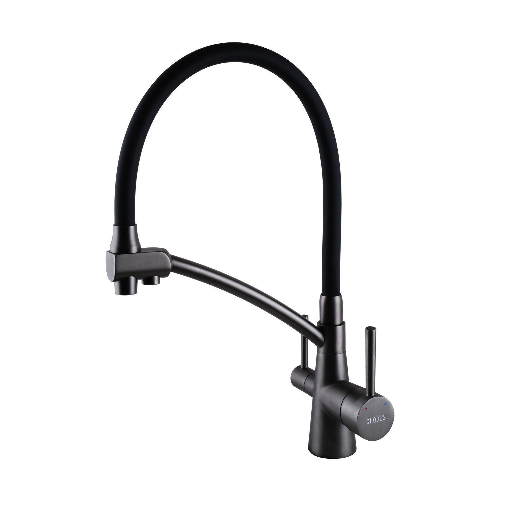 Смеситель для кухни под осмос Globus Lux LAZER GLLR-0700-11 Graphite (21323408)