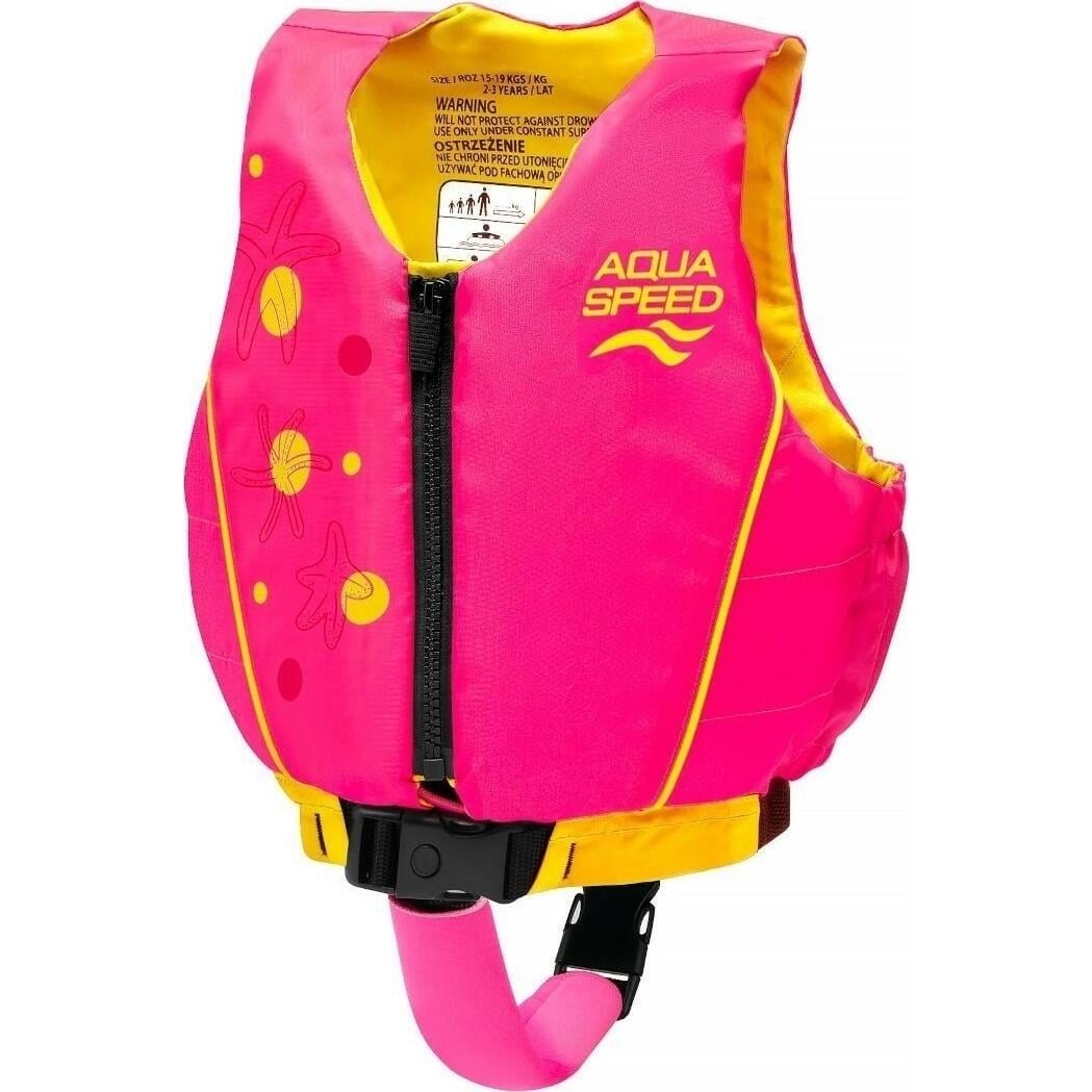 Жилет для плавания детский Aqua Speed ​​SWIM STAR р. 15-19 кг Розово-желтый (627-04)
