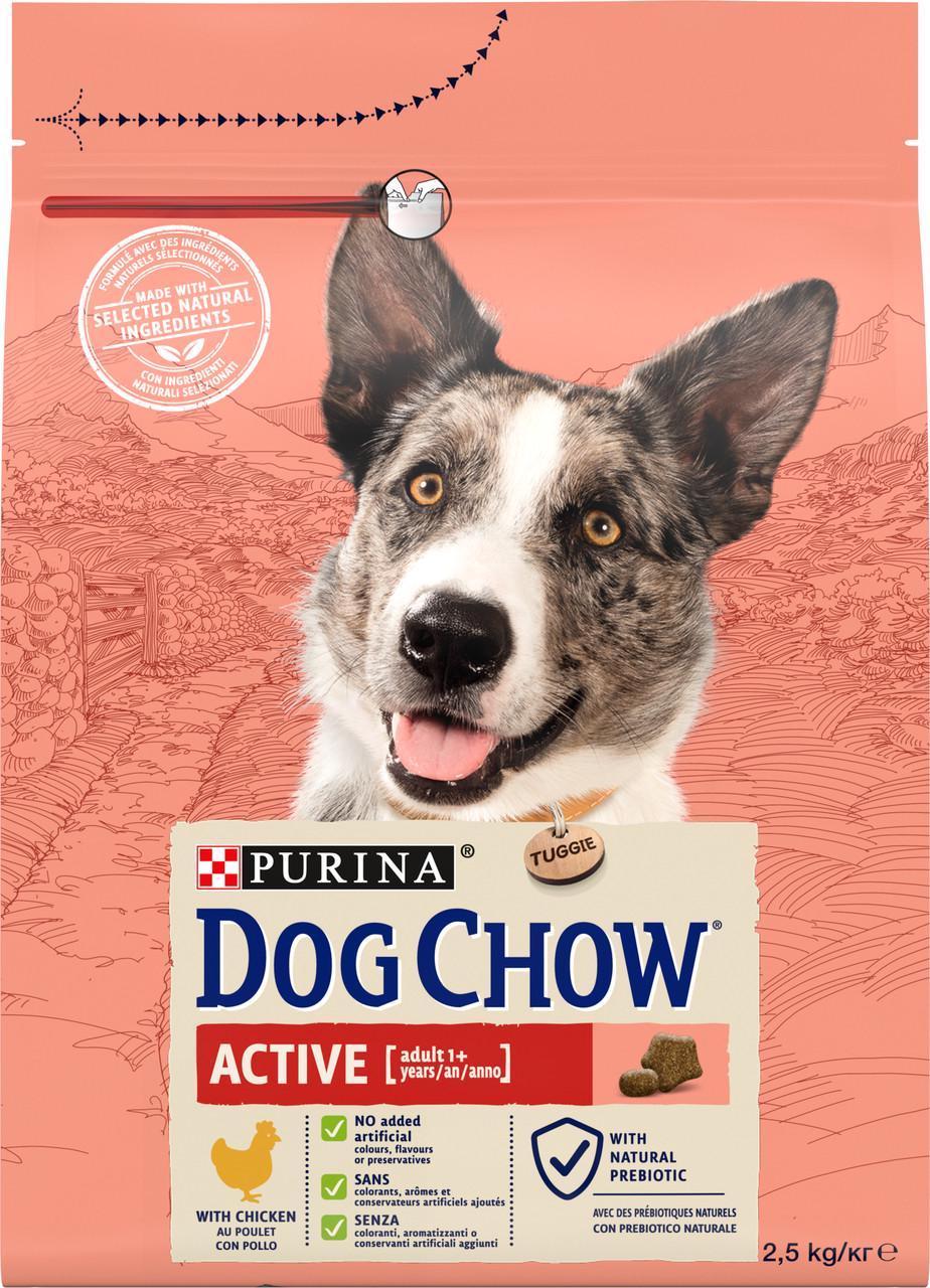Сухий корм для собак Dog Chow Active 2,5 кг курка