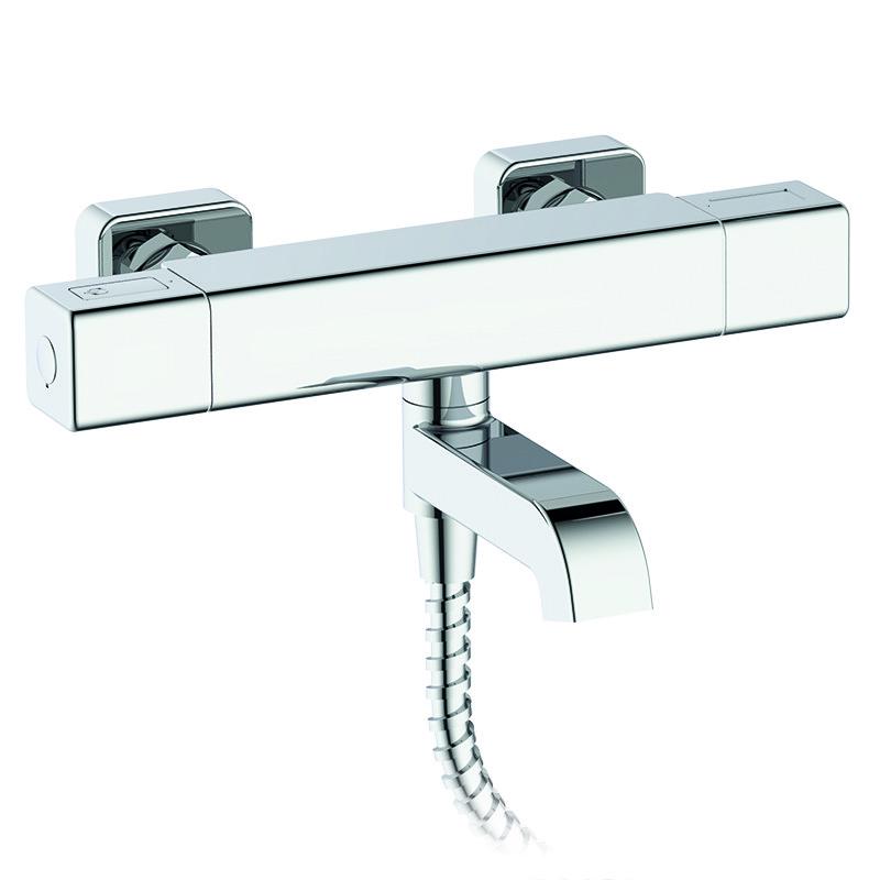 Змішувач термостатичний Koer KB-47011-01 для ванни з коротким виливом Хром (KR4720) Змішувач термостатичний Koer KB-47011-01 для ванни з коротким виливом Хром (KR4720)