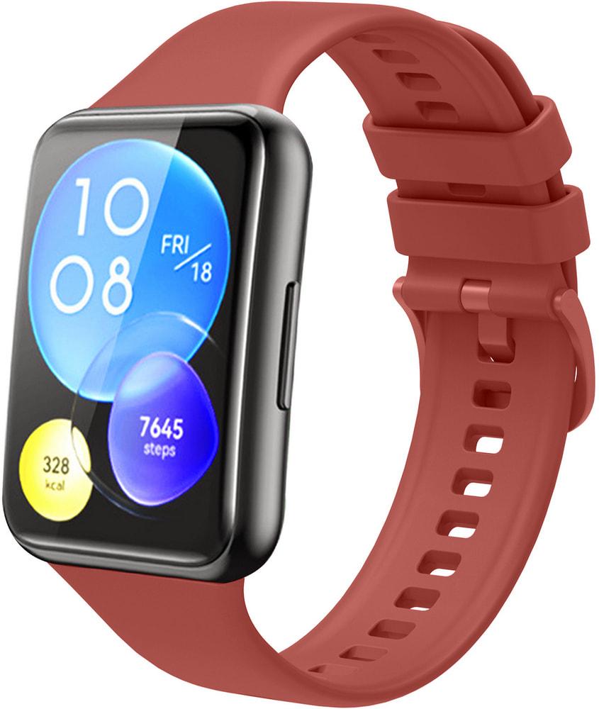 Ремешок Jsota для Huawei Watch Fit 2 силиконовый Terracotta (28081-12) - фото 1 Ремешок Jsota для Huawei Watch Fit 2 силиконовый Terracotta (28081-12) - фото 1