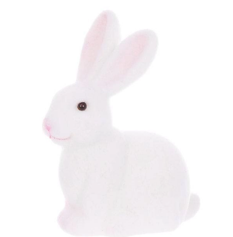 Фигурка пластиковая Кролик флок 15 см (42123)