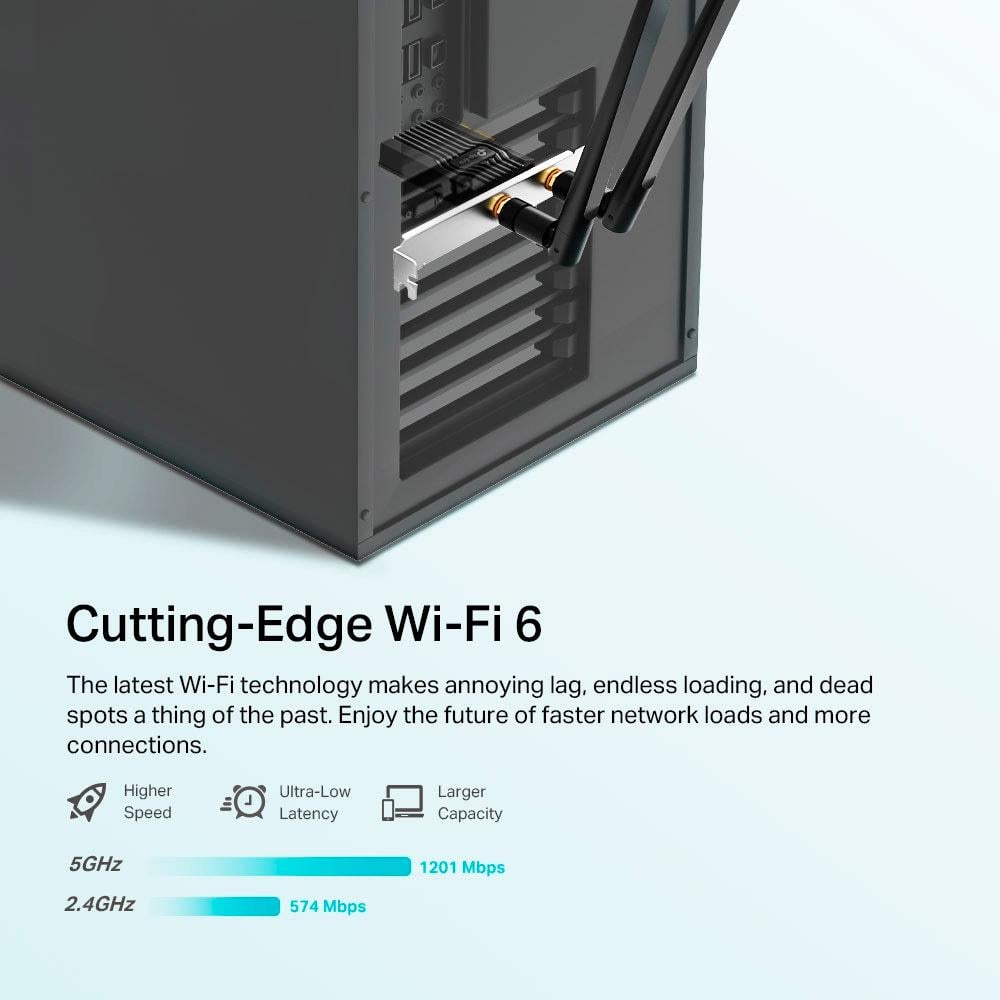 Адаптер TP-Link Archer TX20E Black (29079325) - фото 3