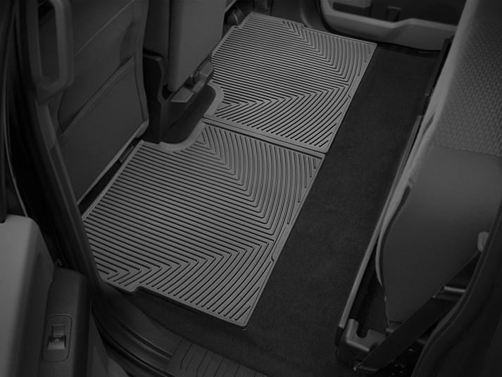 Коврики автомобильные задние резиновые WeatherTech W346 Ford F-150 2015-2020 Черный (1945754440)