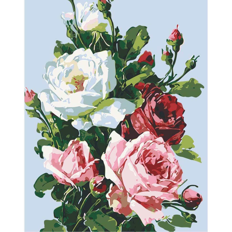 Картина по номерам Ideyka Грация роз 40x50 см (504035-NC)