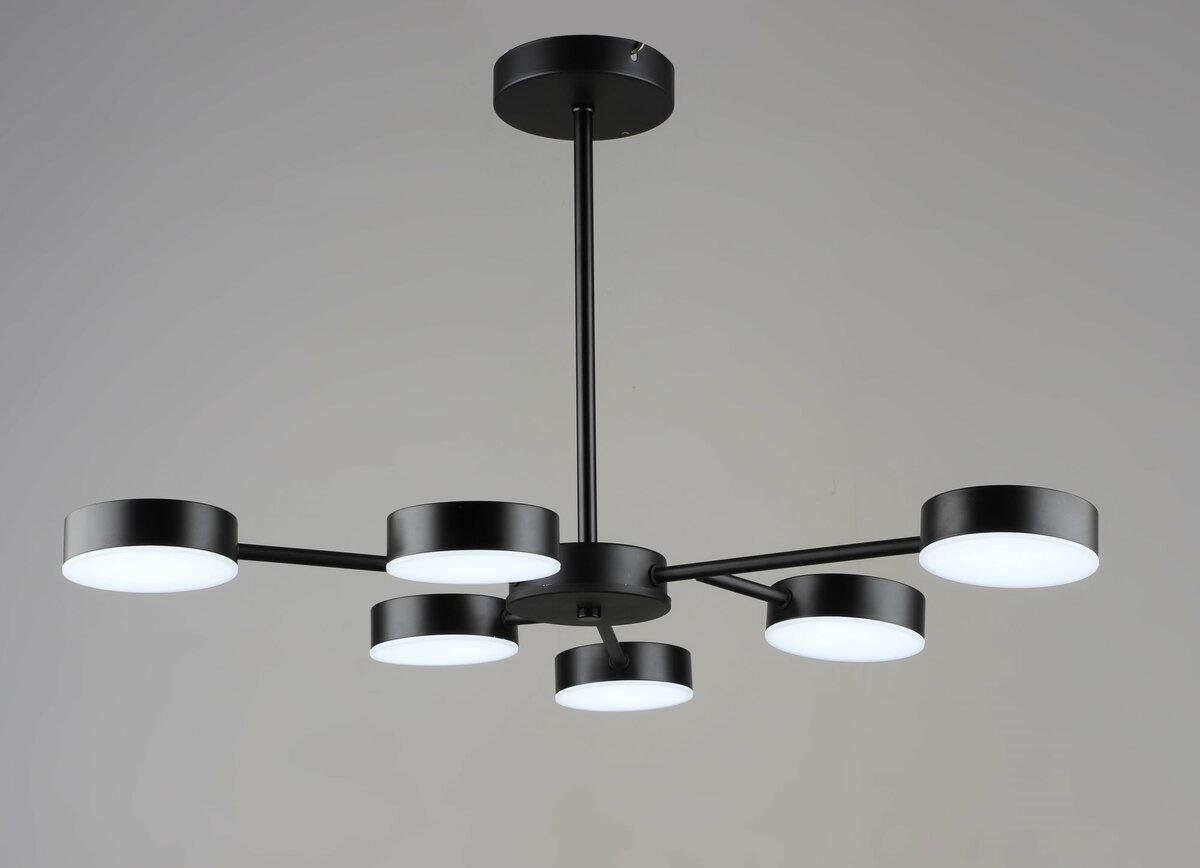 Люстра подвесная светодиодная VALESO B YH1355/6 BK 54W (45232) Люстра подвесная светодиодная VALESO B YH1355/6 BK 54W (45232)