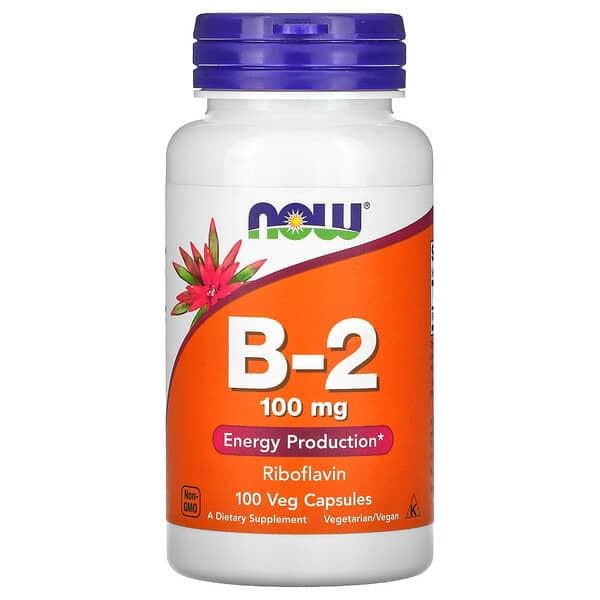 Витамин Now Foods Vitamin B-2 100 мг 100 кап. (1369)