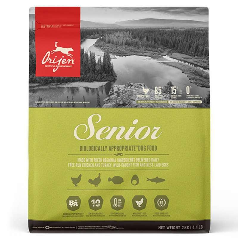 Корм сухий для старіючих собак Orijen Senior з м'ясом курчат та індички 2 кг (o18620)