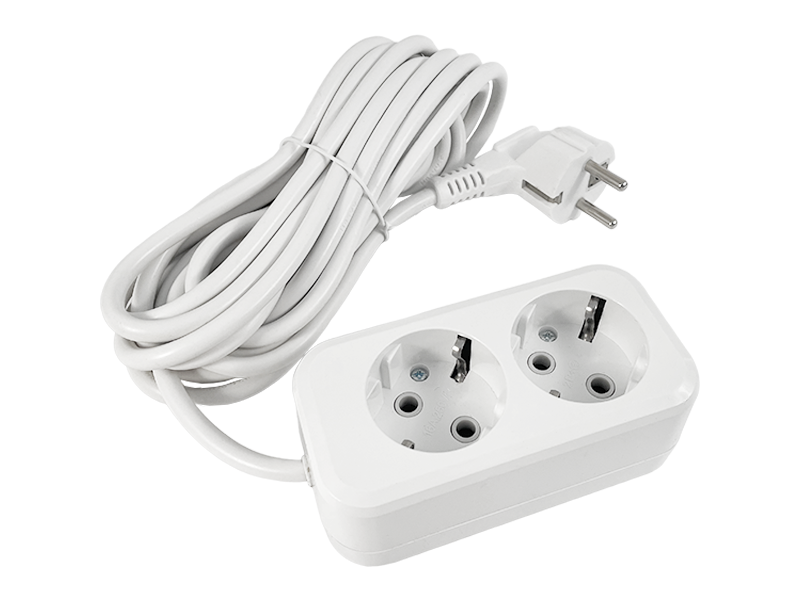 Удлинитель сетевой Lemanso LMK039 с заземлением 2 розетки 5 м (6947)