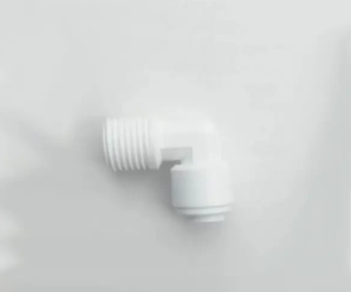 Колено Aquafilter 1/4" шланг х 1/4" РН Белый (KP-ME0404)