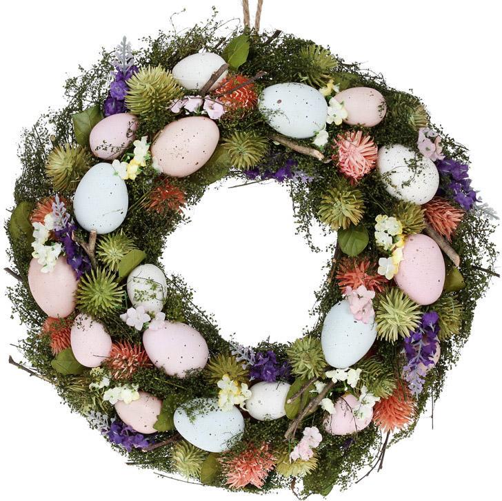 Венок пасхальный Синие Цветы 32 см Венок пасхальный Синие Цветы 32 см