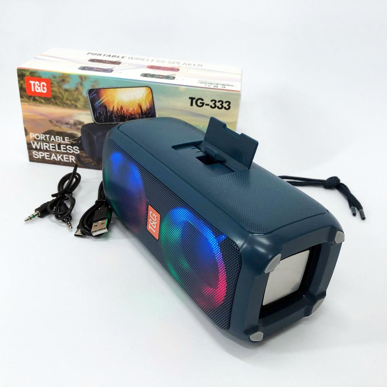 Портативна колонка TG333 2x5W з RGB підсвічуванням - фото 17
