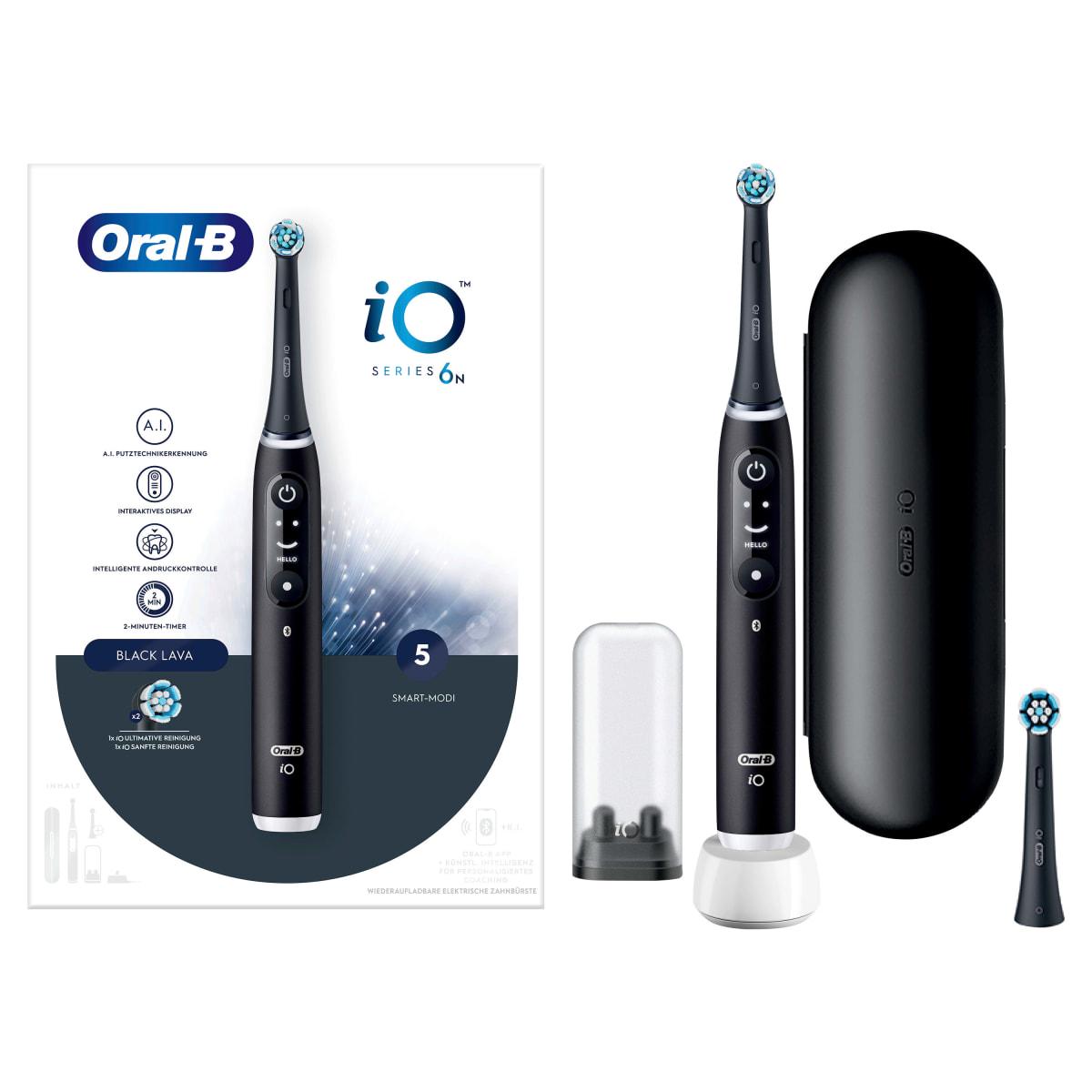 Зубна щітка електрична Oral-B Braun Series iO 6 + 1 додаткова насадка/1 футляр/1 кейс для насадок Black (9899099) - фото 2