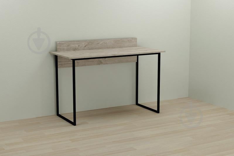 Компьютерный стол Ferrum-decor Скай 75x140x60 черный ДСП Дуб Шервуд 16мм