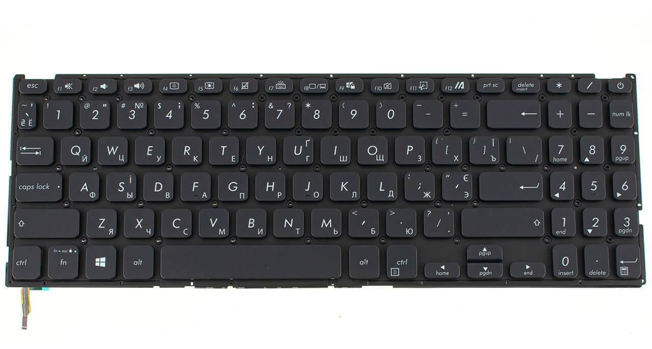 Клавіатура для ноутбука Asus X409BA з підсвічуванням (0KNB0-5606RU00)
