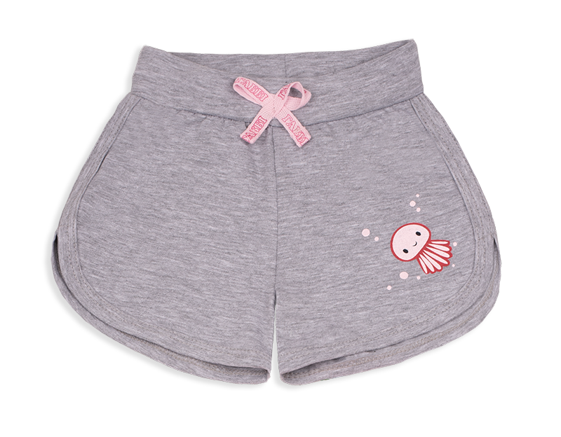 Шорты детские хлопковые для девочки Gabbi Морской гламур 104 см Серый (12188)